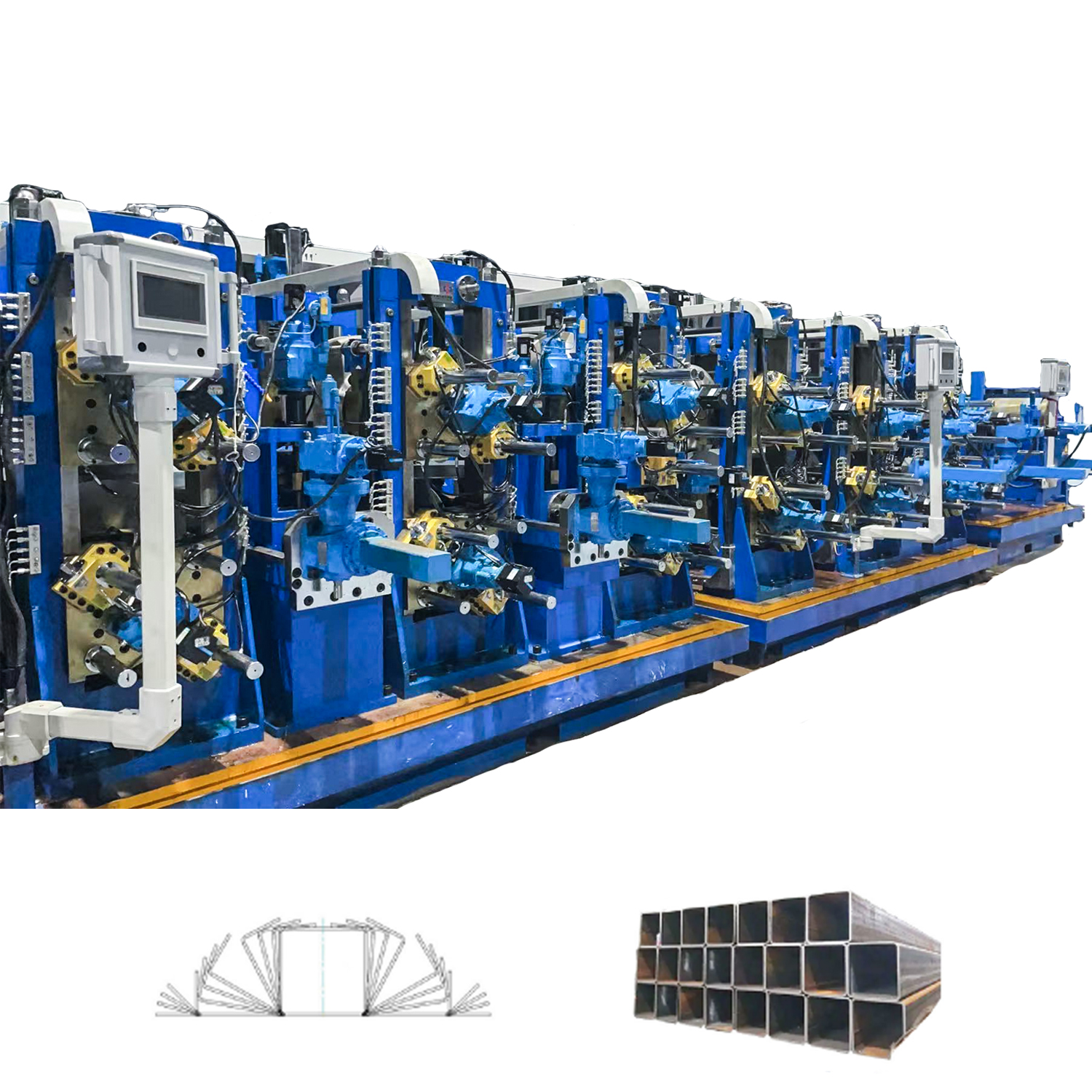 60x60x3,0 мм машина ERW Tube Mill; Квадратный обмен роликами